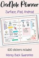 Image result for OneNote Planner Template