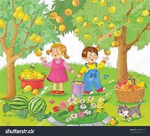 Image result for Lucy Picking Fruit Over the Wall