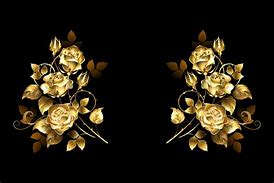 Image result for Symetrical Centered Gold Rose