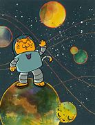 Image result for Space Cat Art