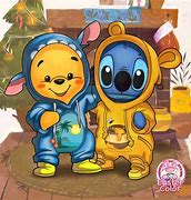 Image result for Winnie the Pooh and Stitch Drawing