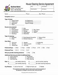 Image result for Samples Forms to Be Completed by Clients in Residential Cleaning Services