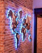 Image result for 3D Map Wall Art