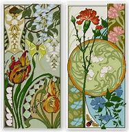 Image result for Art Nouveau Floral Garden Pattern