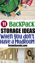 Image result for Backpack Storage Rack
