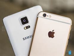 Image result for Note 4 vs iPhone 6 Size