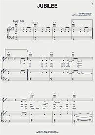 Image result for Piano Music Sheet Jubilee Song