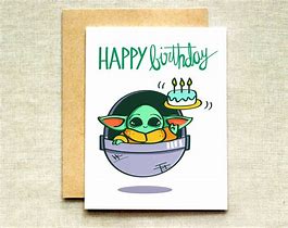 Image result for Star Wars Baby Yoda Happy Birthday