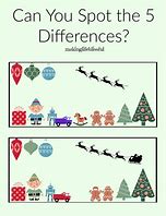 Image result for Find the 5 Differences Chritmas Cake
