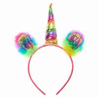Image result for Unicorn Headband with Rainbow Horn