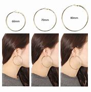 Image result for How Big Is 5Mm Whoop Earring