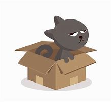Image result for Cute Cats in a Box Cartoon