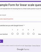 Image result for Linear Scale Google Forms