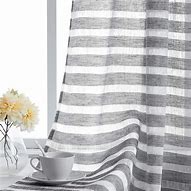 Image result for Horizontal Striped Sheer Curtains