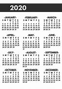 Image result for Free Calendar 2020