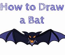 Image result for How to Draw a Bat