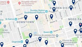 Image result for Toronto Hotels Map