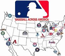 Image result for Map of Cities with MLB Teams