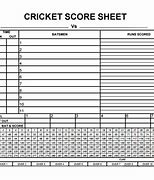 Image result for Cricket Scoring Book