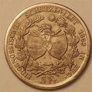 Image result for 1869 Swiss 5 Franc Coin