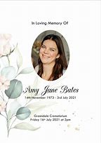 Image result for Laminated Funeral Cards