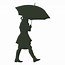 Image result for Person Under Umbrella Silhouette