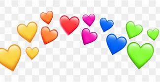 Image result for Rainbow Emoji iPhone Heart