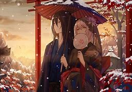 Image result for Anime Couple Snow