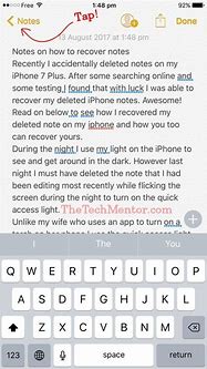 Image result for Deleted Note iPhone