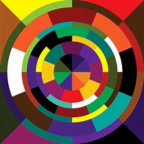 Image result for Yellow Blue Red Pink Abstract