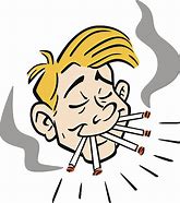 Image result for Cartoon Picture of Chain Smoker