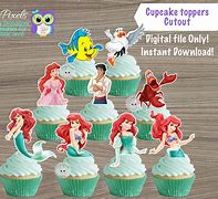Image result for Little Mermaid Cupcake Toppers