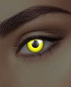 Image result for Glowing Contact Lenses Yellow
