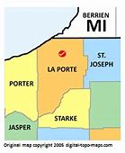 Image result for La Porte County Indiana Township Map