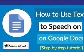Image result for Speech to Text Google Docs