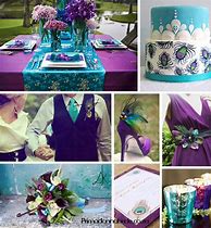 Image result for Tiffany Blue and Purple Wedding
