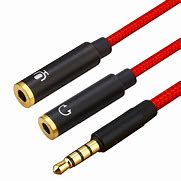 Image result for Mic Headphone Splitter Cable
