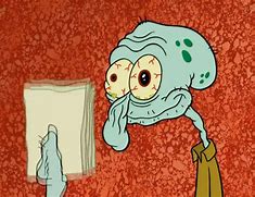 Image result for Exhausted Squidward Meme