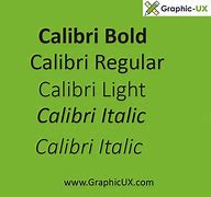 Image result for calibri