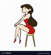 Image result for Person Sitting On a Stool Cartoon