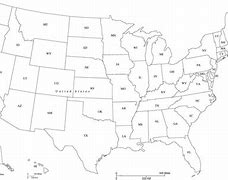 Image result for Us State Map White