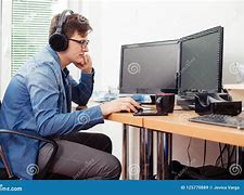 Image result for Man with a Good Computer Set Up