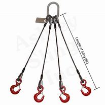 Image result for 4 Legged Wire Rope Sling