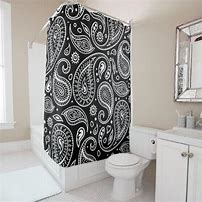Image result for Simple Black and White Shower Curtain