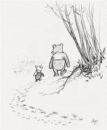 Image result for Black and White Winnie the Pooh Doing Art
