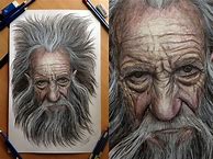 Image result for Old Man Face Drawing
