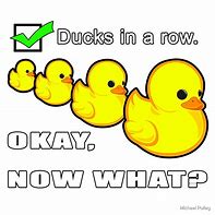 Image result for Meme About Ducks in a Row