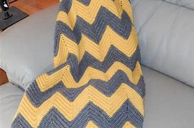 Image result for Chevron Crochet Blanket Pattern