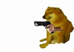 Image result for Angry Doge with Gun