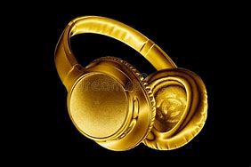 Image result for Gold Metal Headphones